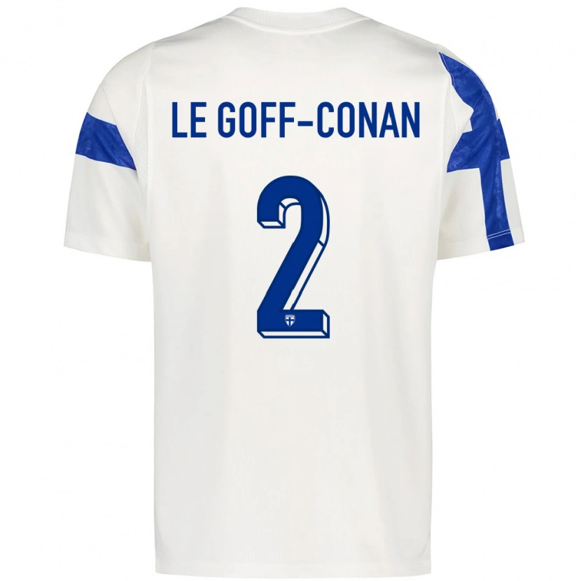 DanxenメンズフィンランドAdam Le Goff-Conan#2白 青ホームシャツ26-28ジャージーユニフォーム