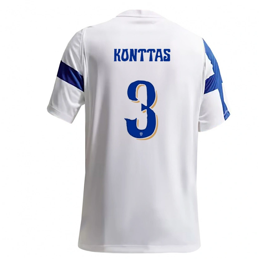 DanxenメンズフィンランドValo Konttas#3白 青ホームシャツ26-28ジャージーユニフォーム