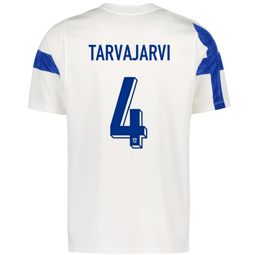 DanxenメンズフィンランドNiilo Tarvajärvi#4白 青ホームシャツ26-28ジャージーユニフォーム