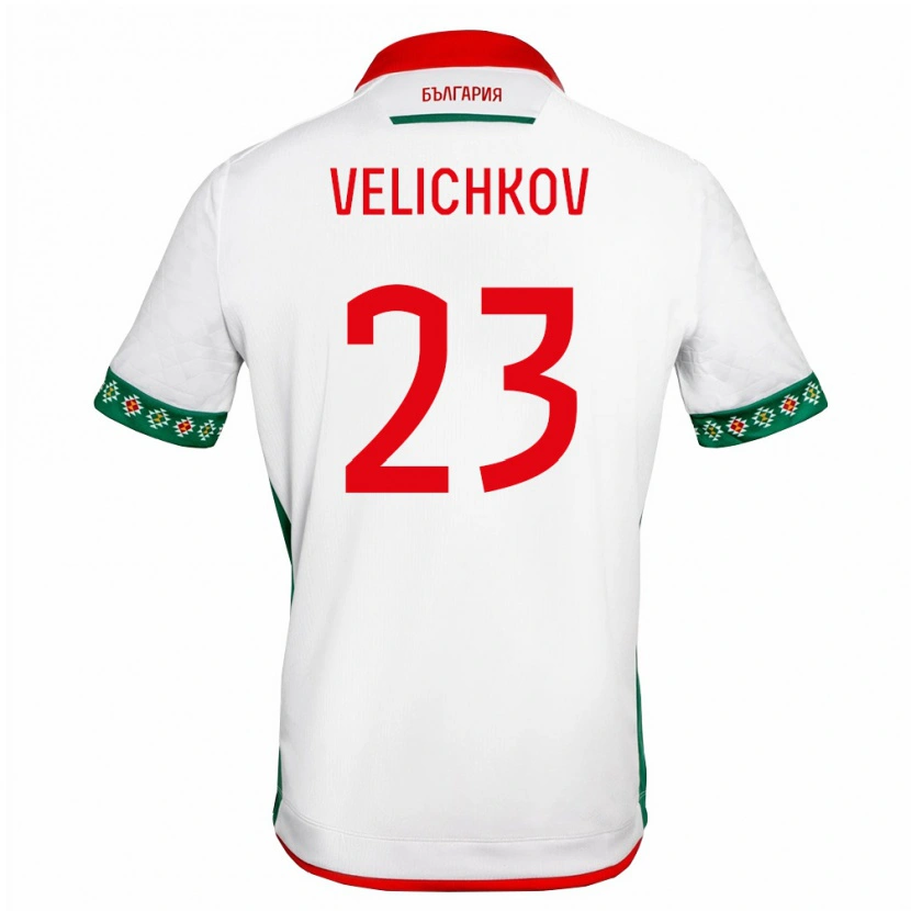 DanxenメンズブルガリアMartin Velichkov#23白 緑 赤ホームシャツ26-28ジャージーユニフォーム