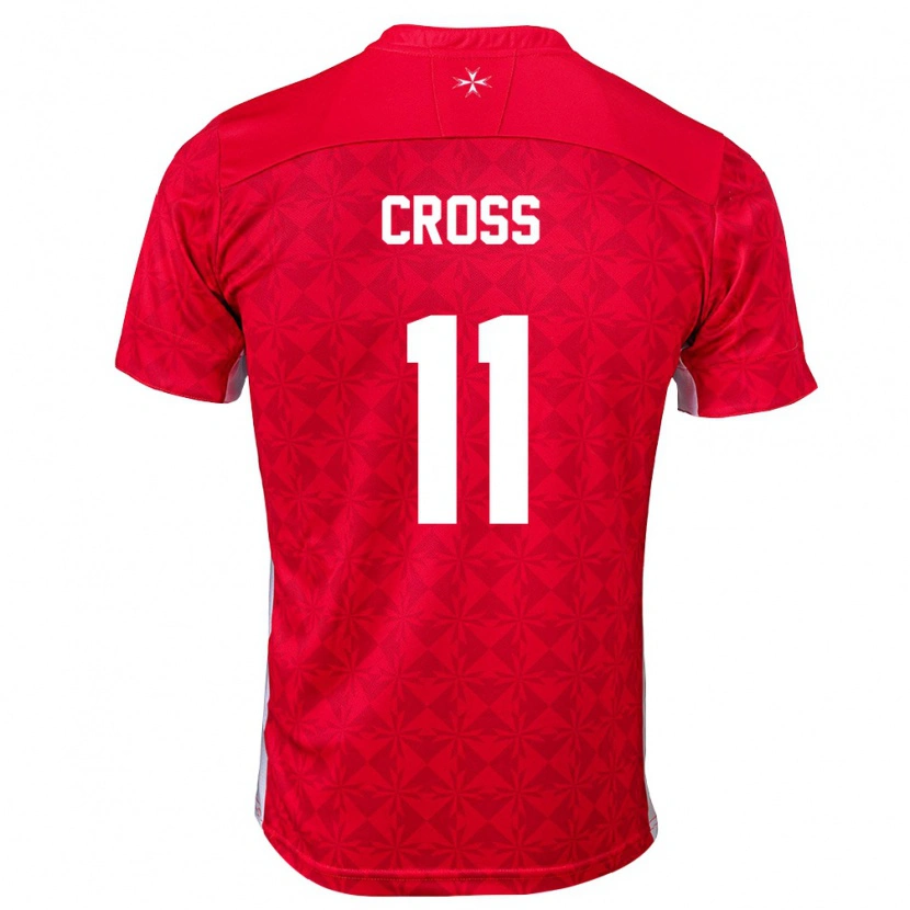 DanxenメンズマルタNathan Cross#11赤 白ホームシャツ26-28ジャージーユニフォーム