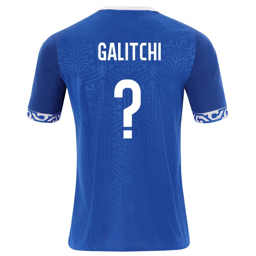 DanxenメンズモルドバDaniel Galitchi#0ロイヤルブルー 白ホームシャツ26-28ジャージーユニフォーム