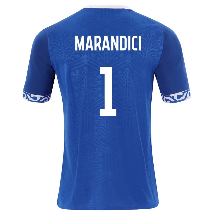 DanxenメンズモルドバMaxim Marandici#1ロイヤルブルー 白ホームシャツ26-28ジャージーユニフォーム