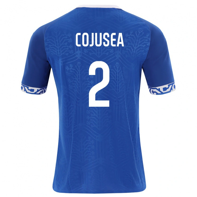 DanxenメンズモルドバMihail Cojusea#2ロイヤルブルー 白ホームシャツ26-28ジャージーユニフォーム