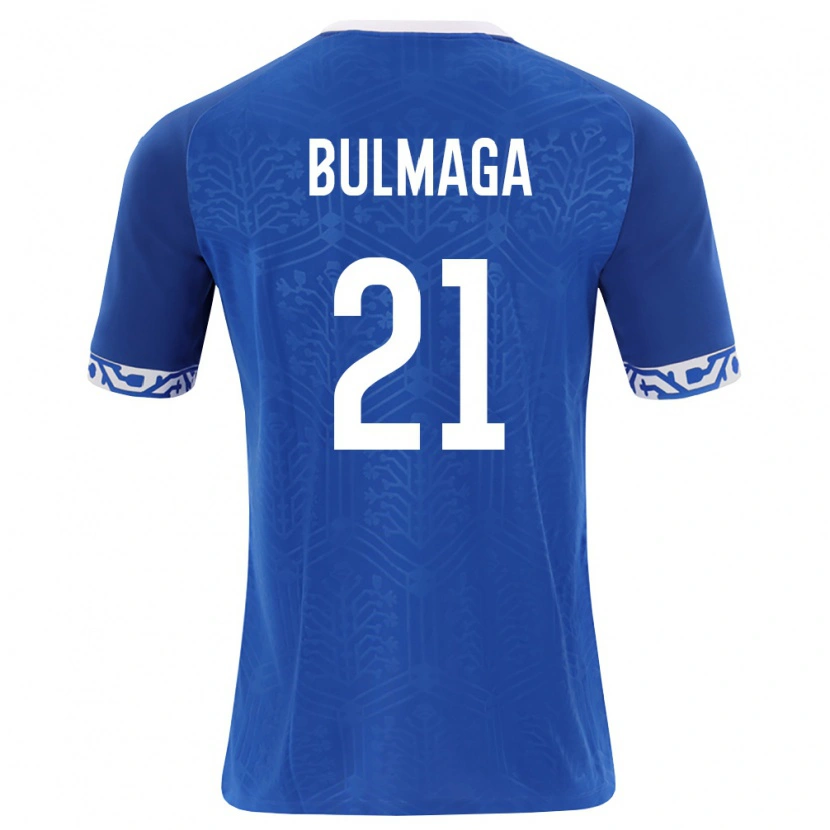 DanxenメンズモルドバLeonard Bulmaga#21ロイヤルブルー 白ホームシャツ26-28ジャージーユニフォーム