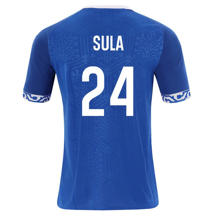 DanxenメンズモルドバPaolo Sula#24ロイヤルブルー 白ホームシャツ26-28ジャージーユニフォーム