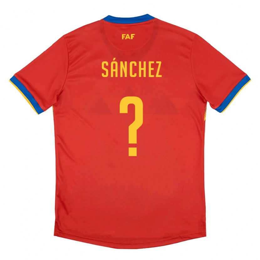 DanxenメンズアンドラBernat Sánchez#0赤 青 黄ホームシャツ26-28ジャージーユニフォーム