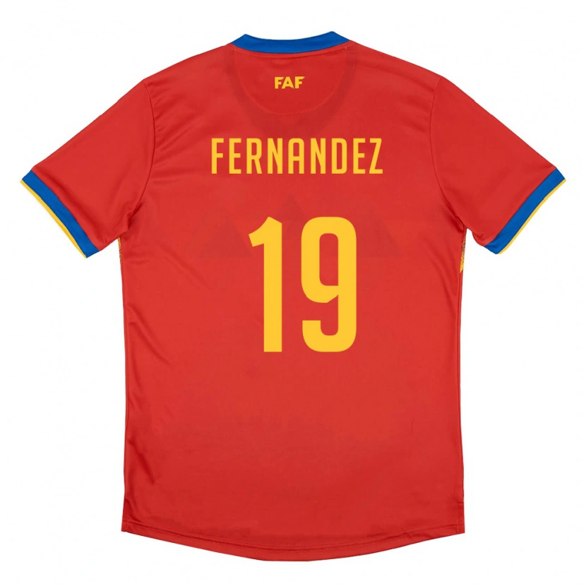 DanxenメンズアンドラNil Fernandez#19赤 青 黄ホームシャツ26-28ジャージーユニフォーム