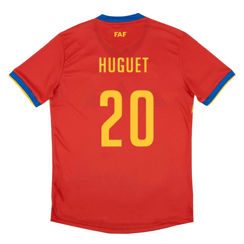 DanxenメンズアンドラMarc Huguet#20赤 青 黄ホームシャツ26-28ジャージーユニフォーム
