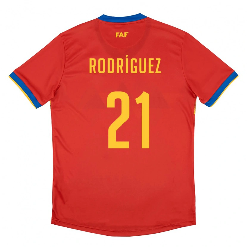 DanxenメンズアンドラMarc Rodríguez#21赤 青 黄ホームシャツ26-28ジャージーユニフォーム