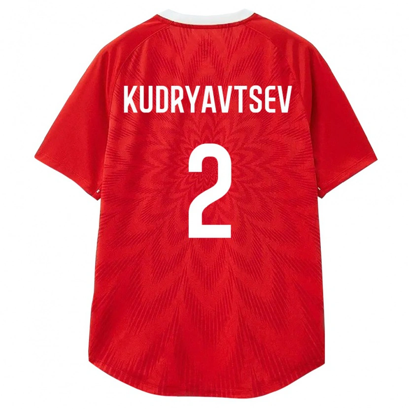 DanxenメンズロシアVladislav Kudryavtsev#2赤 白 茶ホームシャツ26-28ジャージーユニフォーム