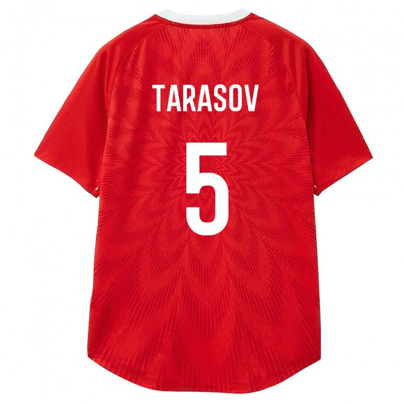 DanxenメンズロシアAleksandr Tarasov#5赤 白 茶ホームシャツ26-28ジャージーユニフォーム