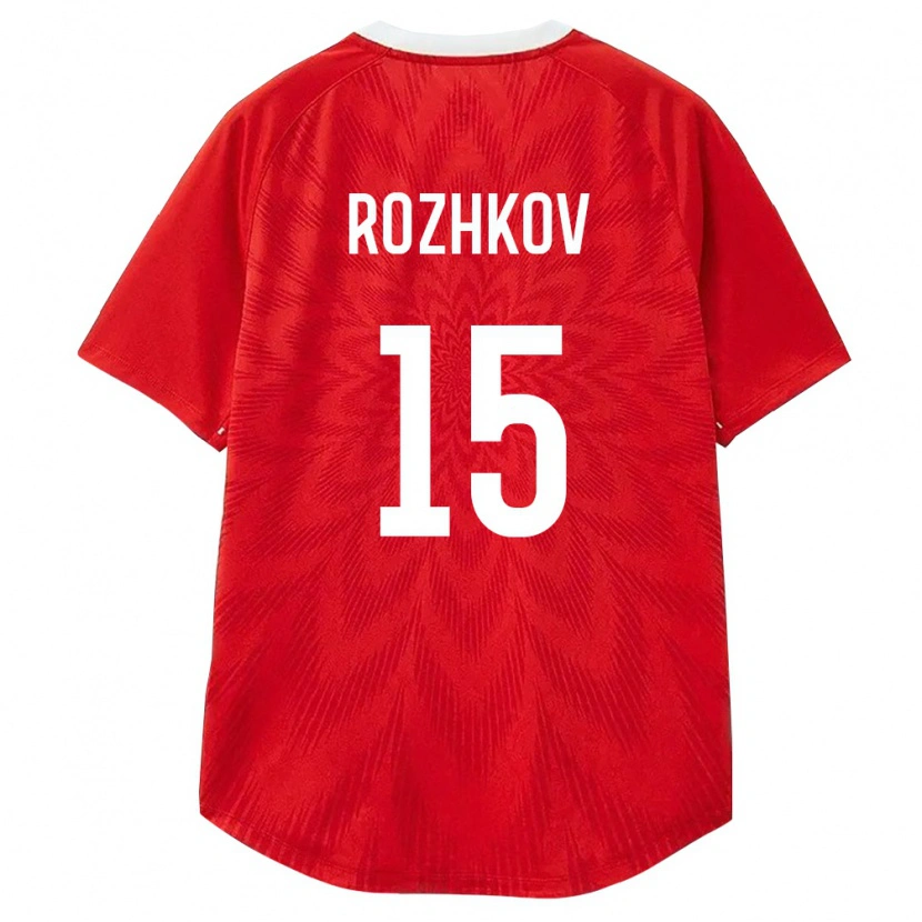 DanxenメンズロシアIlya Rozhkov#15赤 白 茶ホームシャツ26-28ジャージーユニフォーム