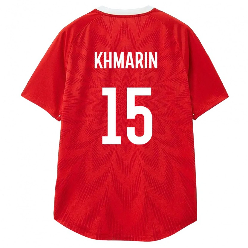 DanxenメンズロシアArtem Khmarin#15赤 白 茶ホームシャツ26-28ジャージーユニフォーム