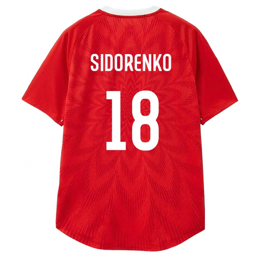 DanxenメンズロシアArtem Sidorenko#18赤 白 茶ホームシャツ26-28ジャージーユニフォーム