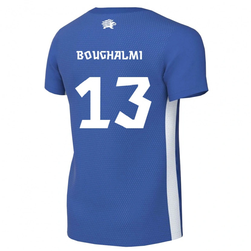 DanxenメンズエストニアYoussef Boughalmi#13ダークブルー 白ホームシャツ26-28ジャージーユニフォーム
