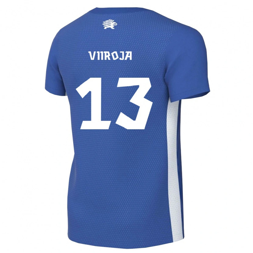 DanxenメンズエストニアJakob Viiroja#13ダークブルー 白ホームシャツ26-28ジャージーユニフォーム
