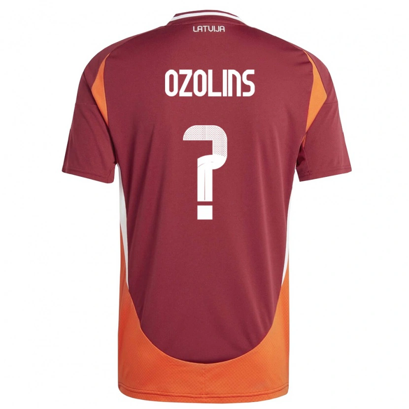 DanxenメンズラトビアRauls Ozolins#0ディープレッド 白 オレンジホームシャツ26-28ジャージーユニフォーム