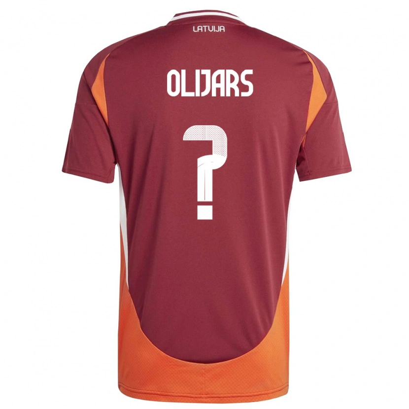 DanxenメンズラトビアJegors Olijars#0ディープレッド 白 オレンジホームシャツ26-28ジャージーユニフォーム