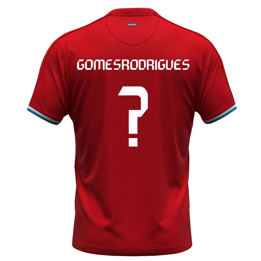 DanxenメンズルクセンブルクJess Gomes Rodrigues#0赤 白 青ホームシャツ26-28ジャージーユニフォーム