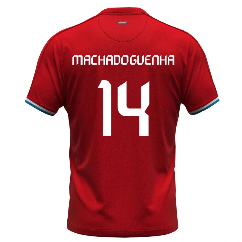 DanxenメンズルクセンブルクAntenory Machado Guenha#14赤 白 青ホームシャツ26-28ジャージーユニフォーム