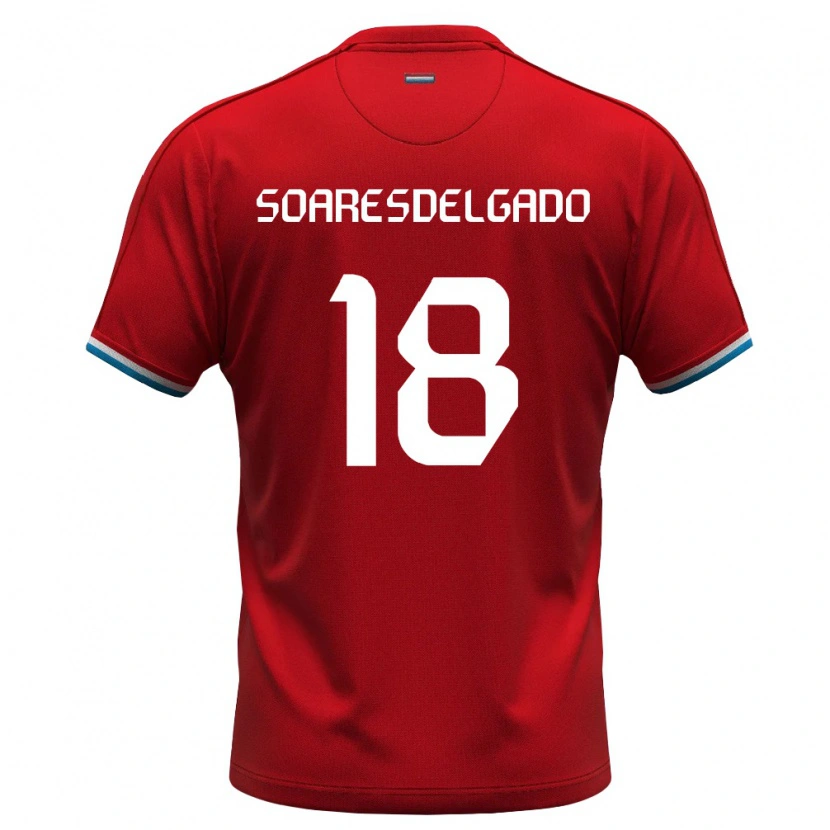 DanxenメンズルクセンブルクMarceu Soares Delgado#18赤 白 青ホームシャツ26-28ジャージーユニフォーム