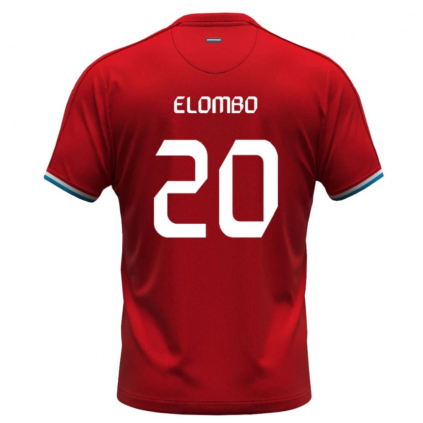 DanxenメンズルクセンブルクCharel Elombo#20赤 白 青ホームシャツ26-28ジャージーユニフォーム