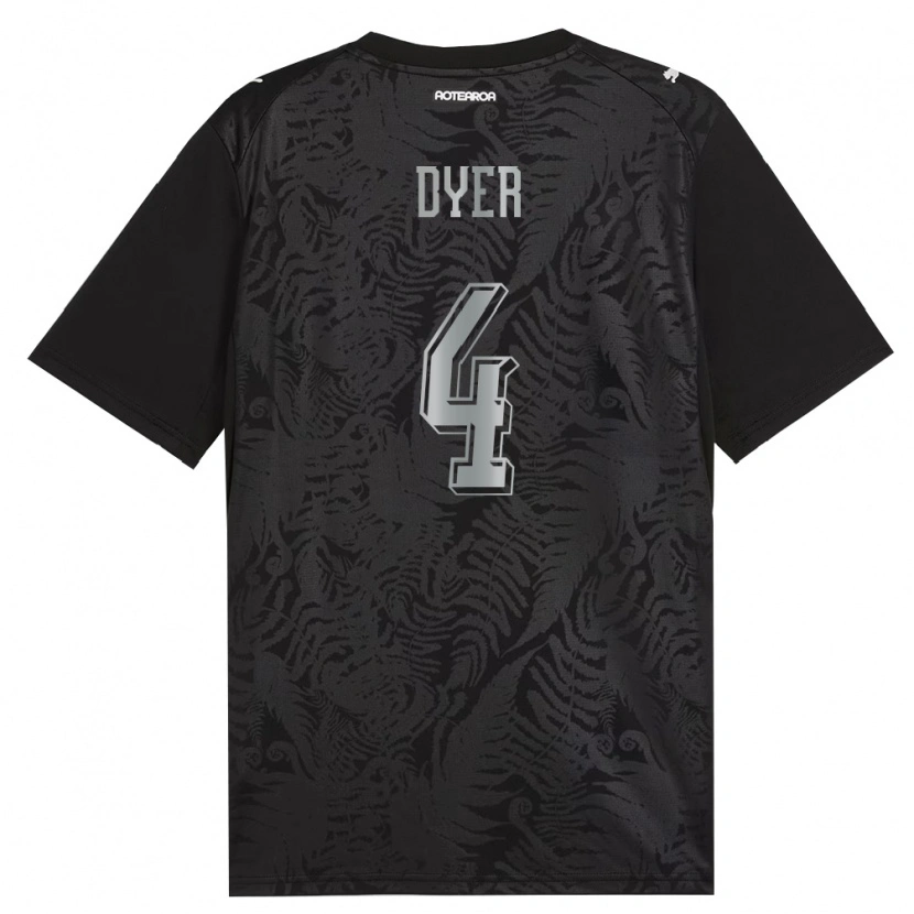 DanxenメンズニュージーランドEthan Dyer#4白 黒 灰ホームシャツ26-28ジャージーユニフォーム