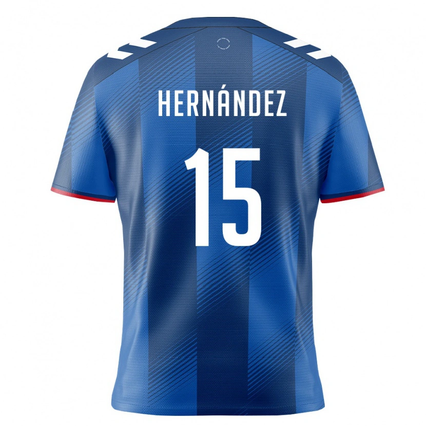 DanxenメンズプエルトリコDereck Hernández#15ロイヤルブルー 赤 白ホームシャツ26-28ジャージーユニフォーム