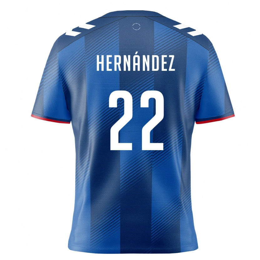 DanxenメンズプエルトリコNoeh Hernández#22ロイヤルブルー 赤 白ホームシャツ26-28ジャージーユニフォーム