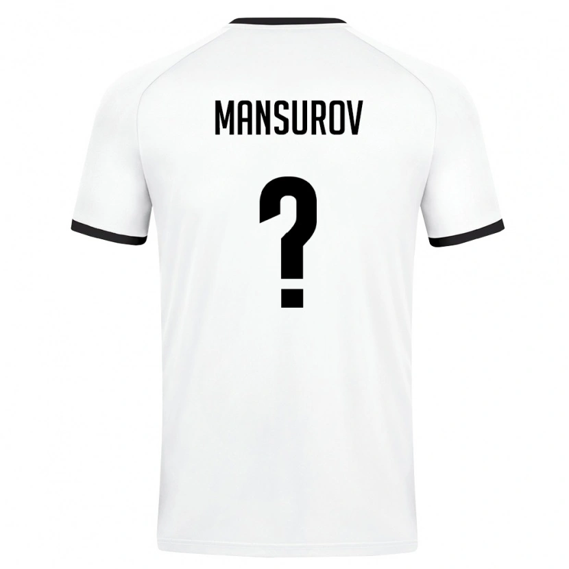 DanxenメンズウズベキスタンMukhammadjon Mansurov#0白 ダークグリーンアウェイシャツ26-28ジャージーユニフォーム