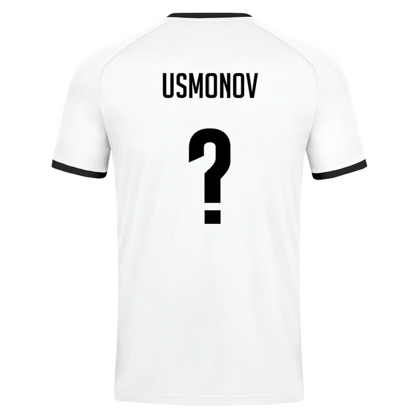 DanxenメンズウズベキスタンBekzod Usmonov#0白 ダークグリーンアウェイシャツ26-28ジャージーユニフォーム