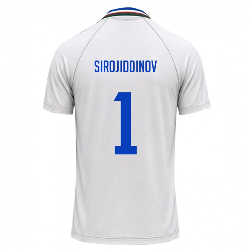 DanxenメンズウズベキスタンMekhrojbek Sirojiddinov#1白 ダークグリーンアウェイシャツ26-28ジャージーユニフォーム