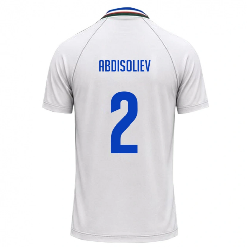 DanxenメンズウズベキスタンMashkhurbek Abdisoliev#2白 ダークグリーンアウェイシャツ26-28ジャージーユニフォーム