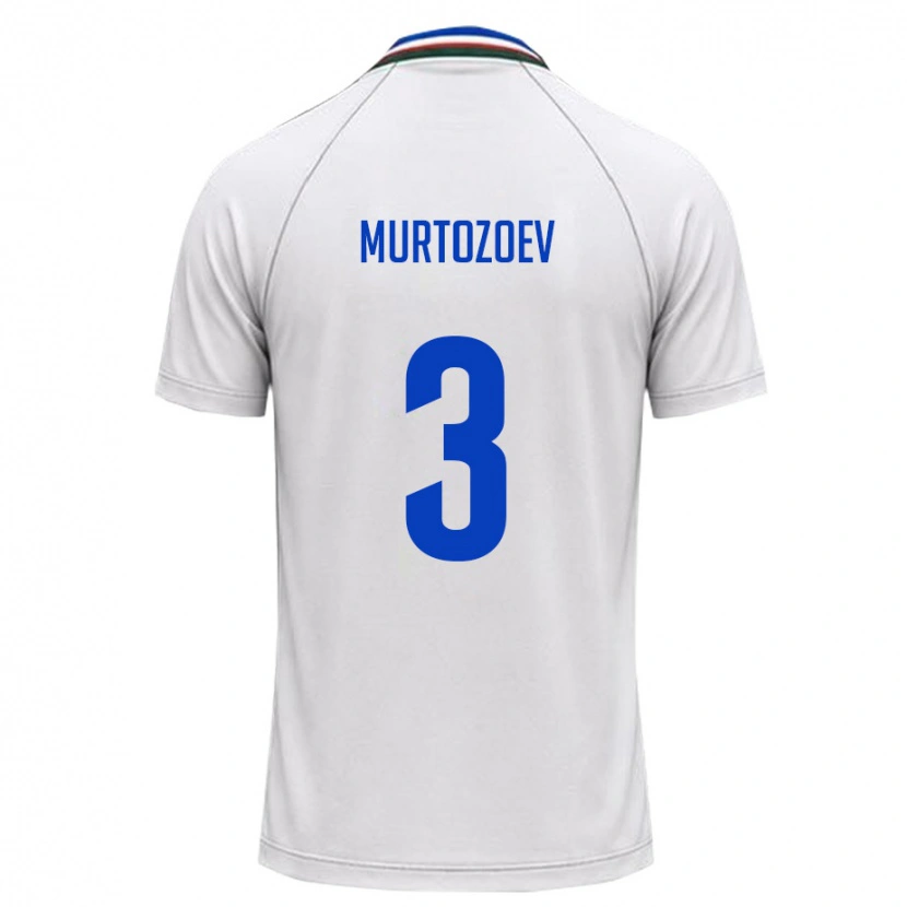 DanxenメンズウズベキスタンDilshod Murtozoev#3白 ダークグリーンアウェイシャツ26-28ジャージーユニフォーム