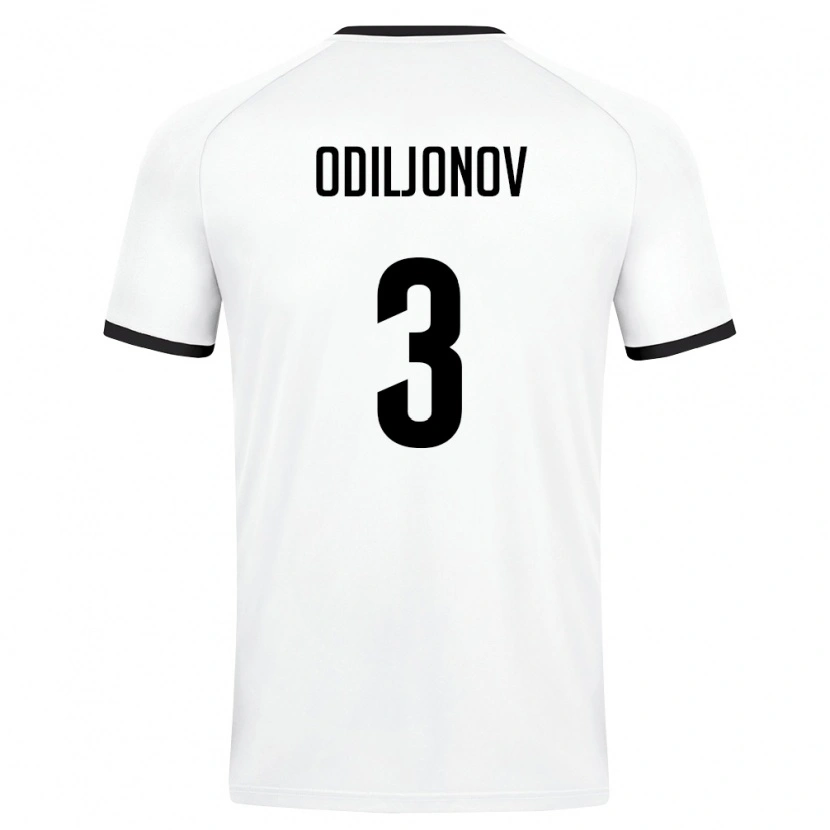 DanxenメンズウズベキスタンOzodbek Odiljonov#3白 ダークグリーンアウェイシャツ26-28ジャージーユニフォーム