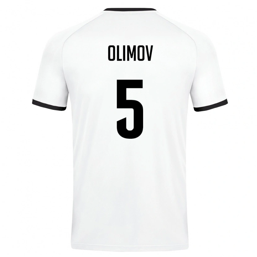 DanxenメンズウズベキスタンElsevar Olimov#5白 ダークグリーンアウェイシャツ26-28ジャージーユニフォーム