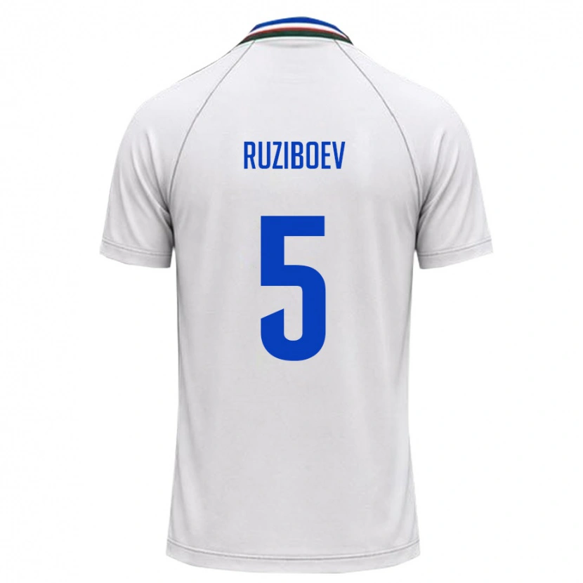 DanxenメンズウズベキスタンMukhammadaziz Ruziboev#5白 ダークグリーンアウェイシャツ26-28ジャージーユニフォーム