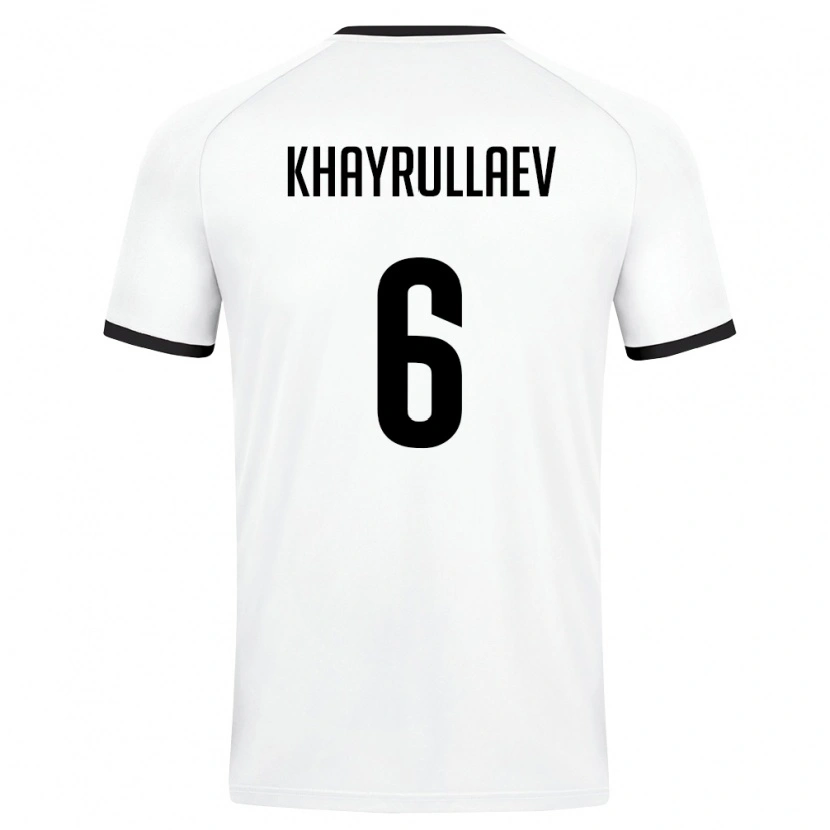 DanxenメンズウズベキスタンRavshan Khayrullaev#6白 ダークグリーンアウェイシャツ26-28ジャージーユニフォーム