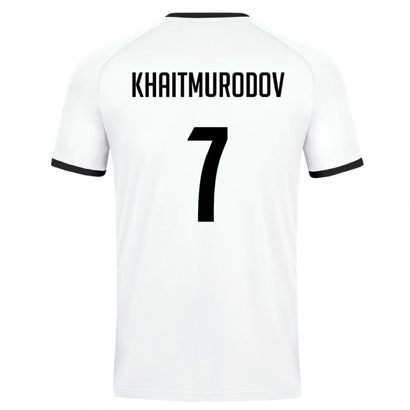 DanxenメンズウズベキスタンFarrukh Khaitmurodov#7白 ダークグリーンアウェイシャツ26-28ジャージーユニフォーム