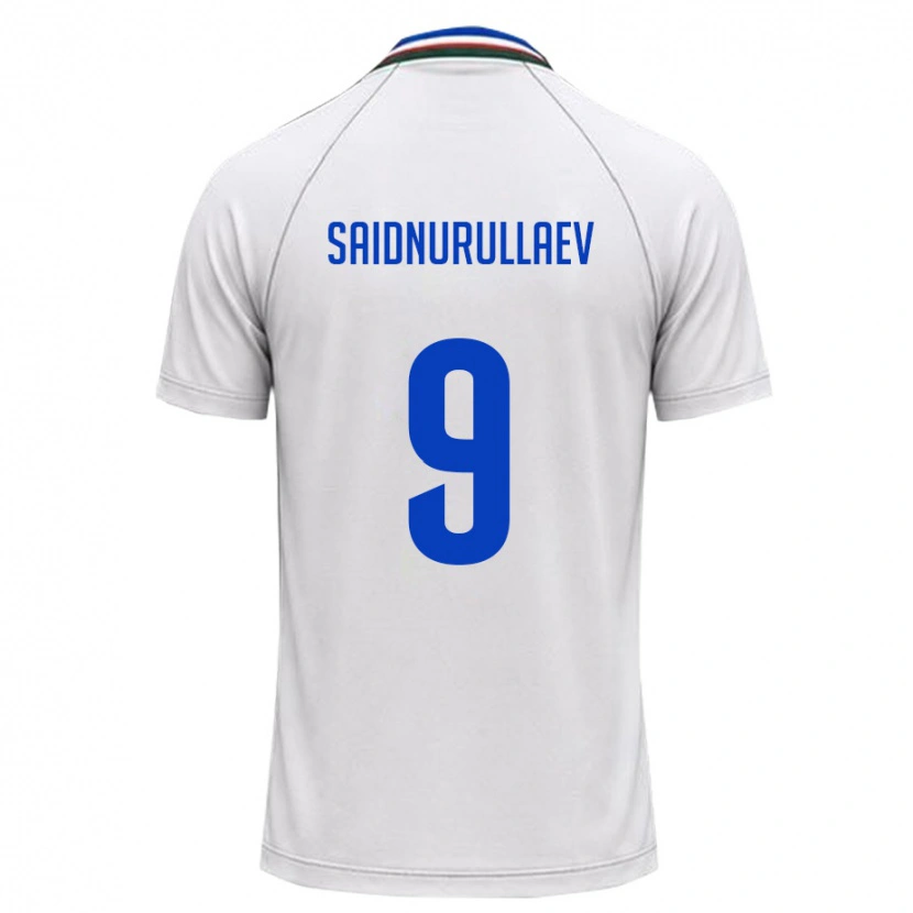 DanxenメンズウズベキスタンSaidumarkhon Saidnurullaev#9白 ダークグリーンアウェイシャツ26-28ジャージーユニフォーム