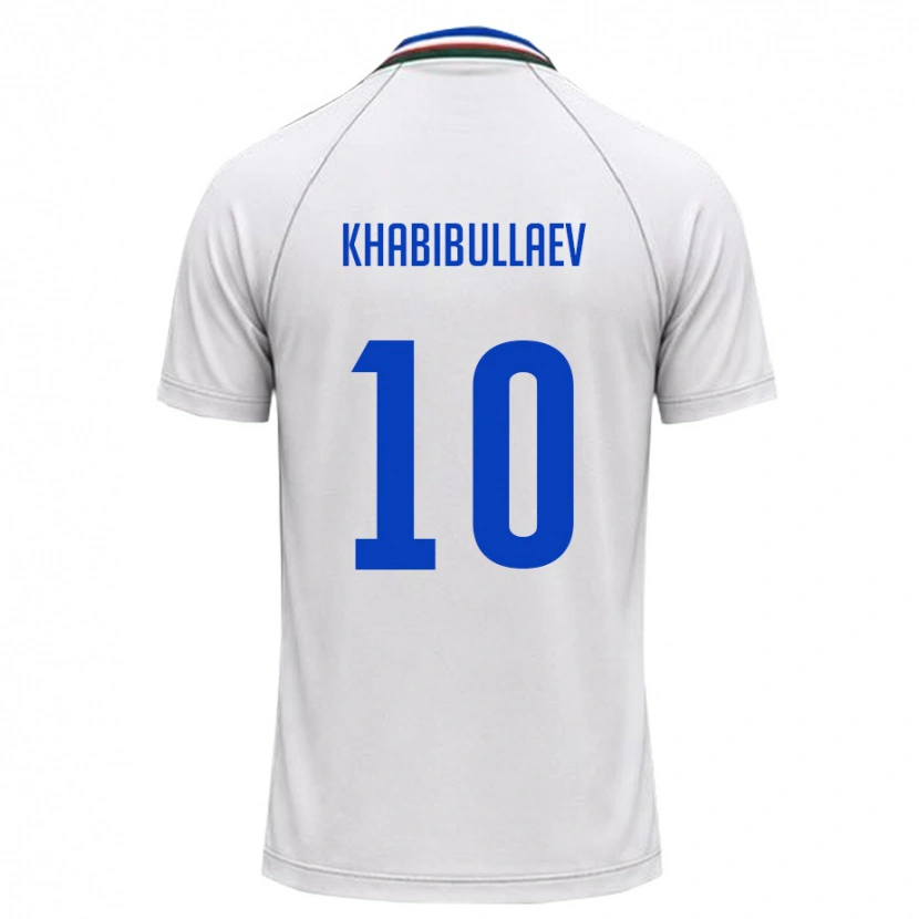 DanxenメンズウズベキスタンMukhammad Khabibullaev#10白 ダークグリーンアウェイシャツ26-28ジャージーユニフォーム