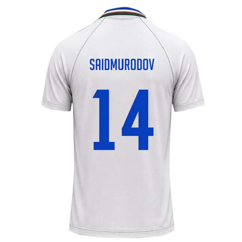 DanxenメンズウズベキスタンBekhruz Saidmurodov#14白 ダークグリーンアウェイシャツ26-28ジャージーユニフォーム