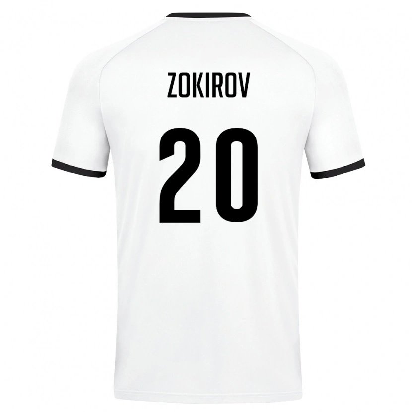DanxenメンズウズベキスタンFeruzjon Zokirov#20白 ダークグリーンアウェイシャツ26-28ジャージーユニフォーム