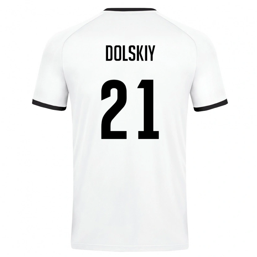 DanxenメンズウズベキスタンPlaton Dolskiy#21白 ダークグリーンアウェイシャツ26-28ジャージーユニフォーム
