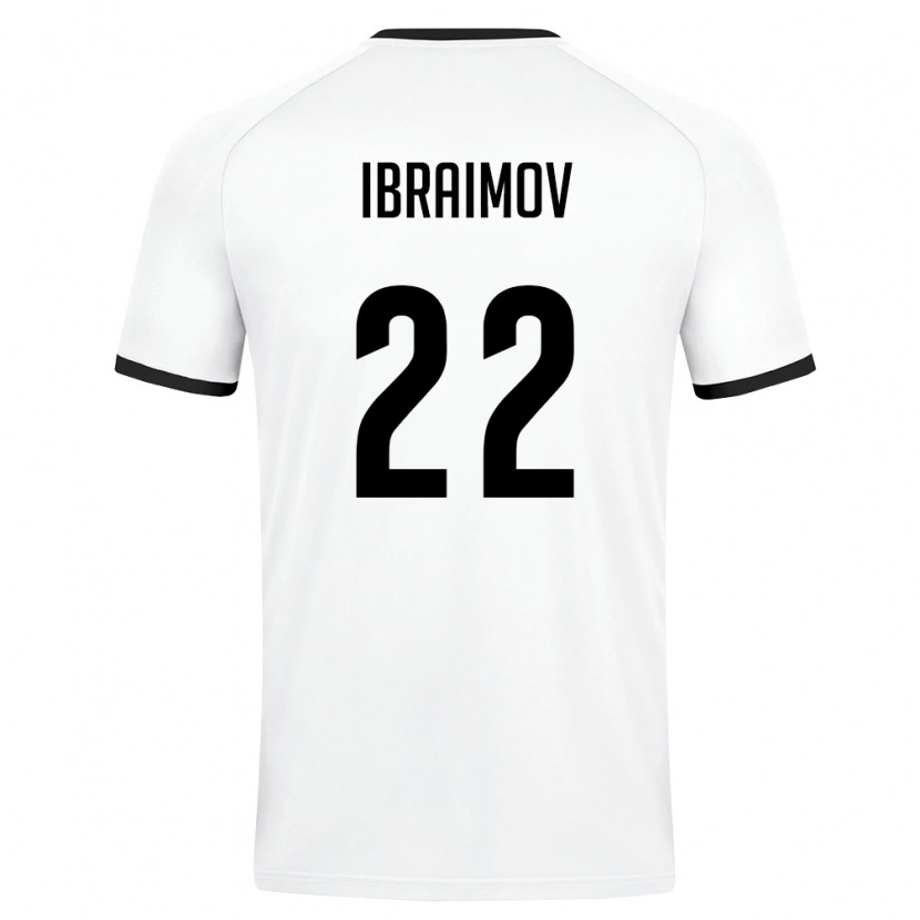 DanxenメンズウズベキスタンNurlan Ibraimov#22白 ダークグリーンアウェイシャツ26-28ジャージーユニフォーム