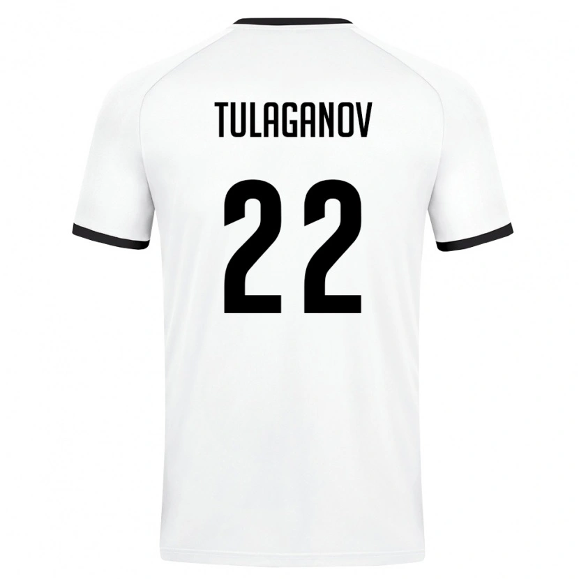 DanxenメンズウズベキスタンDavron Tulaganov#22白 ダークグリーンアウェイシャツ26-28ジャージーユニフォーム