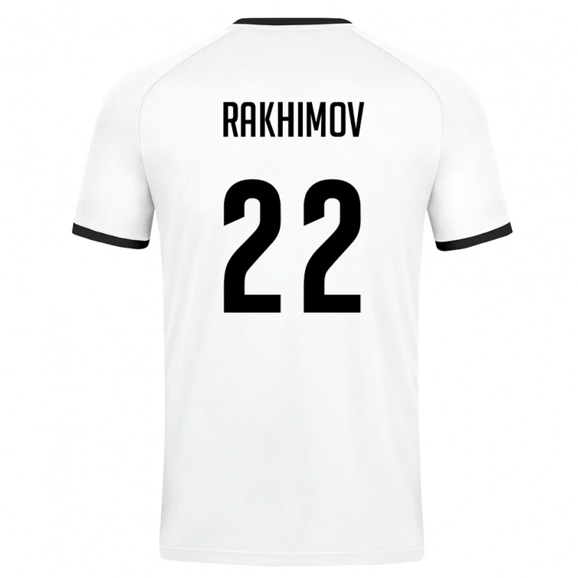 DanxenメンズウズベキスタンAbubakir Rakhimov#22白 ダークグリーンアウェイシャツ26-28ジャージーユニフォーム