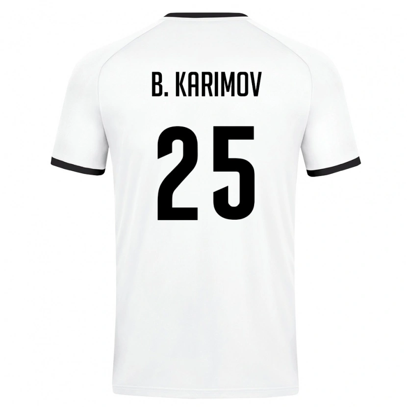 DanxenメンズウズベキスタンBekhruz Karimov#25白 ダークグリーンアウェイシャツ26-28ジャージーユニフォーム