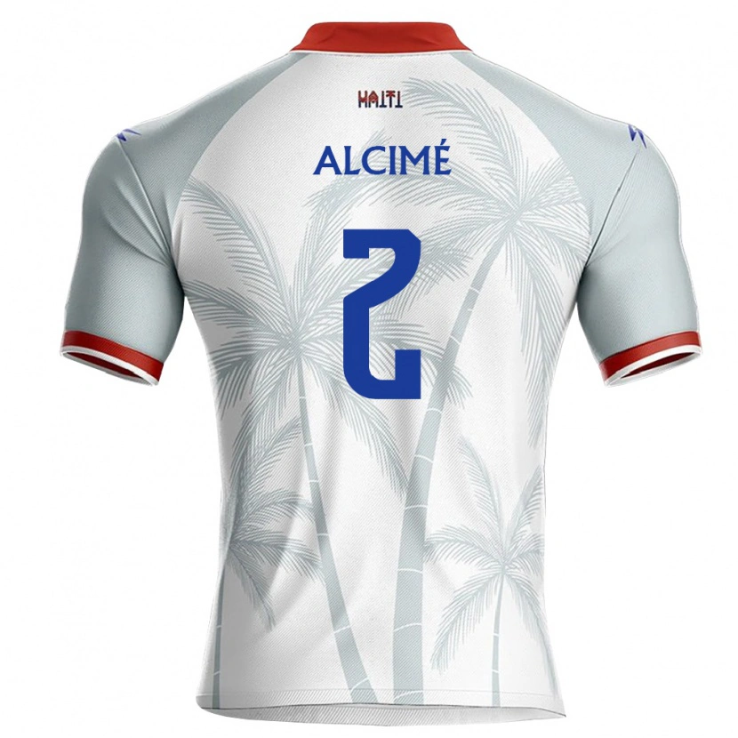 DanxenメンズハイチMarc-Arthur Alcimé#2白 赤 灰アウェイシャツ26-28ジャージーユニフォーム